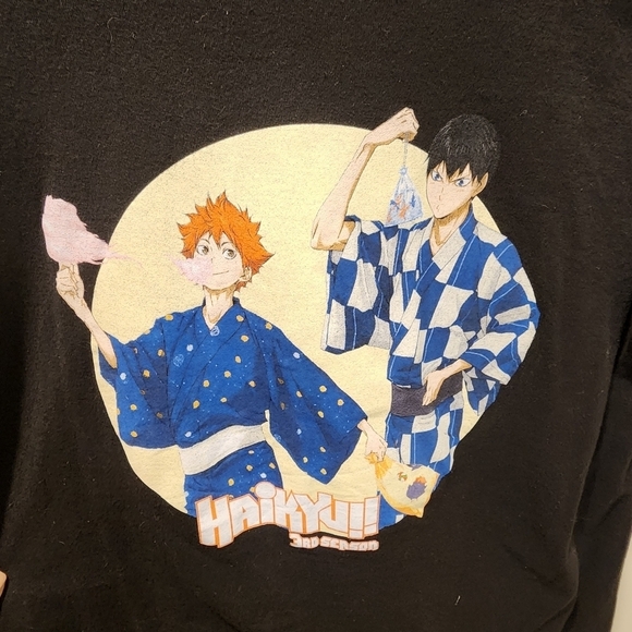 Haikyu!! 3rd Season Hinata & Kageyama Festival Girls T-Shirt Size L - Picture 4 of 9